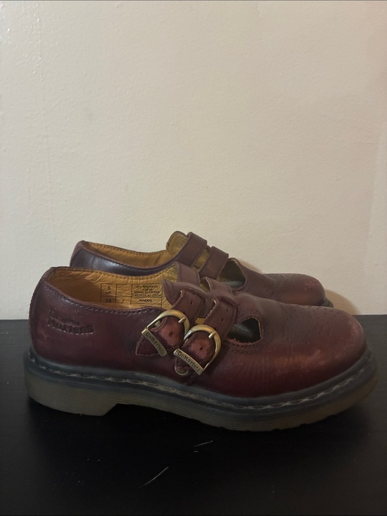 Dr. Martens Shoes - Dr. Martens 8065 Mary Jane shoes dark red or chestnut leather size 7